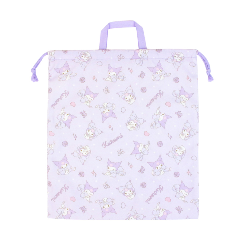 高波クリエイト 巾着 L キャラクター 通販 きんちゃく 巾着袋 着替え袋 体操服袋 体操着袋 体操着入れ 巾着ポーチ Lサイズ キャラ 柄 かわいい 可愛い | クロミ | 10