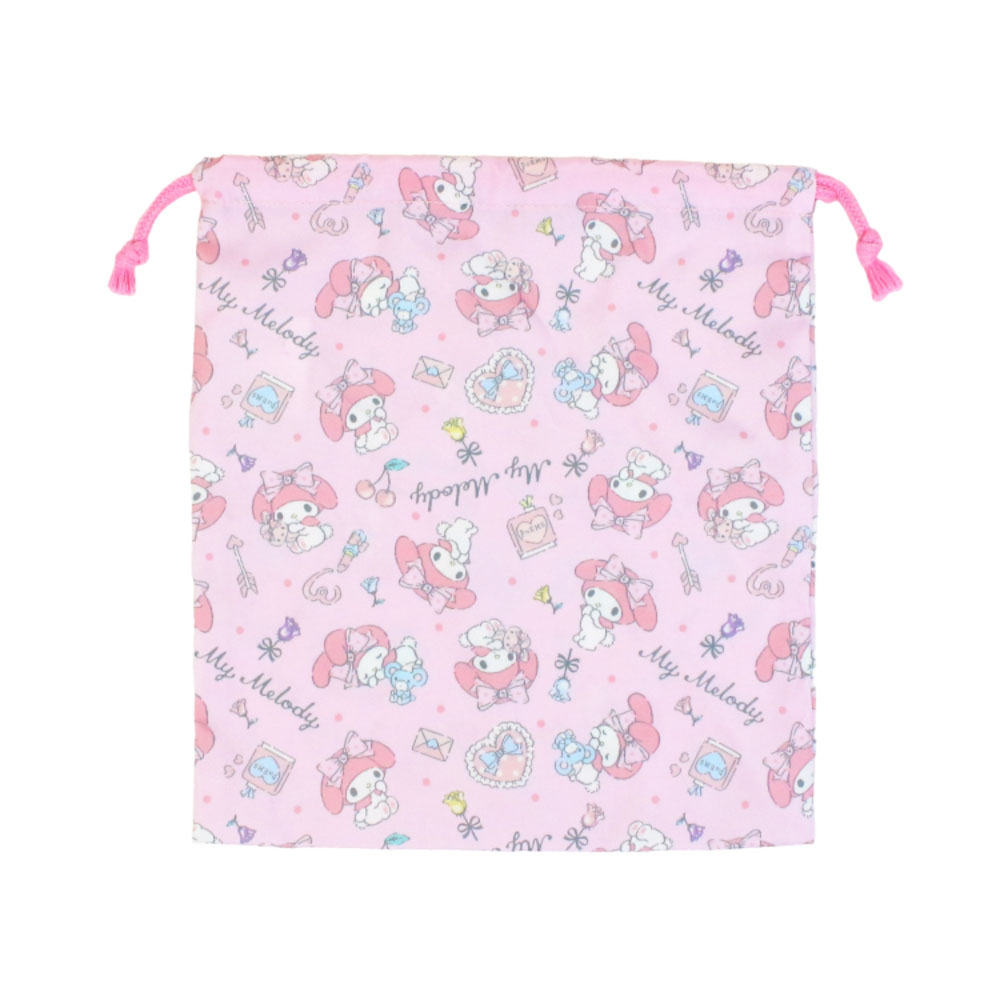 高波クリエイト 巾着 M キャラクター 通販 きんちゃく 巾着袋 給食袋 便利袋 給食着袋 給食着入れ 巾着ポーチ Mサイズ キャラ 柄 かわいい 可愛い 中 | クロミ | 11