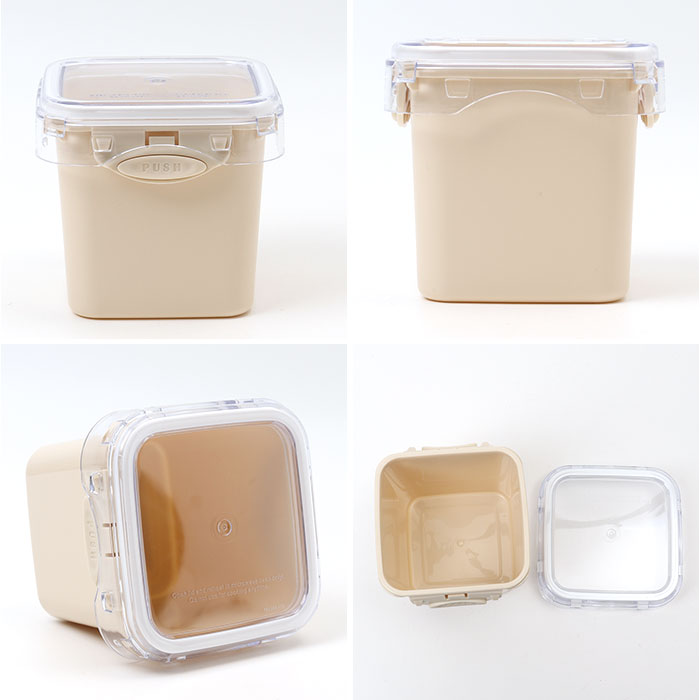 push&push ランチボックス 400ml 通販 弁当箱 お弁当箱 おかず入れ フードコンテナ 保存容器 1段 一段 ワンプッシュ おしゃれ 本体のみ 電子レンジ対応 |  | 13