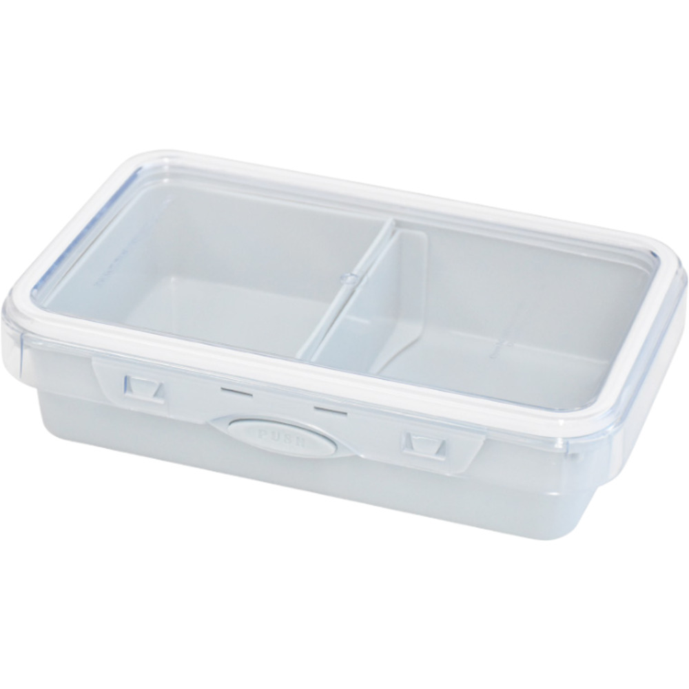 push&push ランチボックス 800ml 通販 弁当箱 お弁当箱 仕切り付き フードコンテナ 保存容器 1段 一段 ワンプッシュ おしゃれ 本体のみ 電子レンジ対応 |  | 03