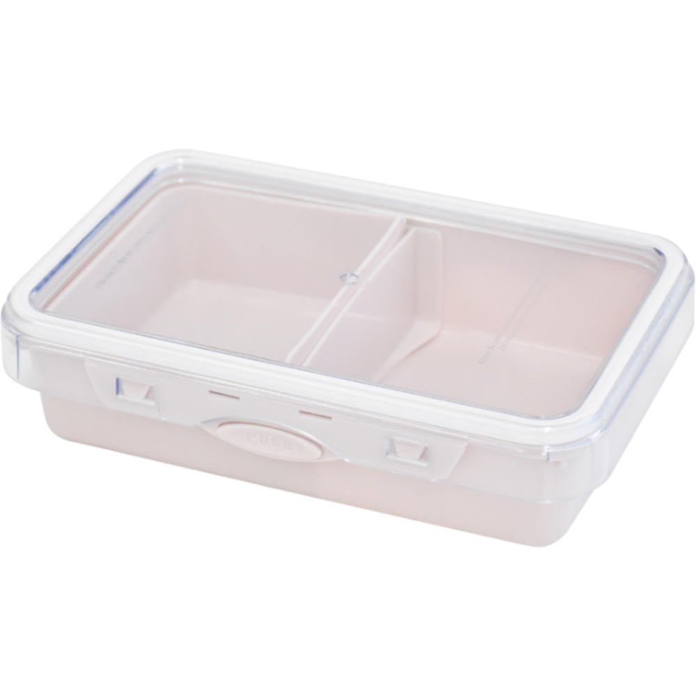 push&push ランチボックス 800ml 通販 弁当箱 お弁当箱 仕切り付き フードコンテナ 保存容器 1段 一段 ワンプッシュ おしゃれ 本体のみ 電子レンジ対応 |  | 01