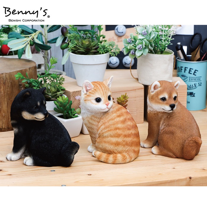 ベニーズ キャット 通販 Benny's QB-005 ベニーズキャット 庭 オーナメント 置物 オブジェ 置き物 猫 ねこ ネコ かわいい おしゃれ 可愛い オシャレ ベニーズ |  | 03