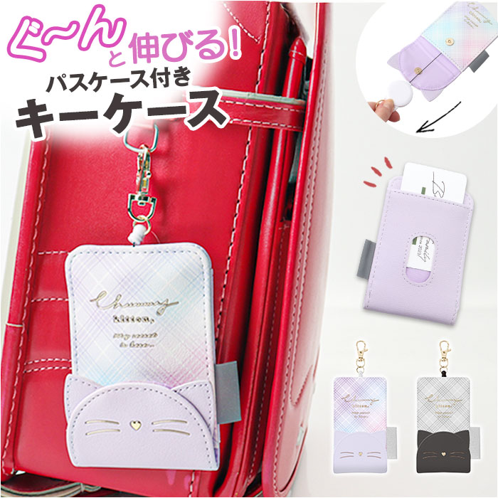 キーケース 子供 通販 パスケース付きキーケース パスケース 定期入れ キーパスケース ICカード入れ 女子 女の子 通勤 通学 小学生 キッズ キーケース | BACKYARD FAMILY