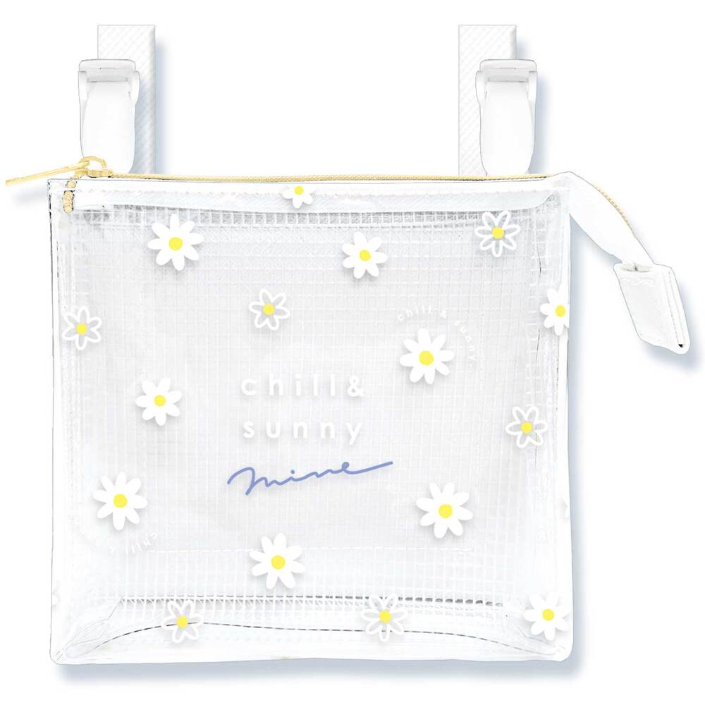 移動ポケット 2ポケット クリア 通販 クリップポケット ポシェット ポケット 小物入れ マルチポーチ ポーチ クリップ付き マルチポッケ ハンカチ入れ | BACKYARD FAMILY | 01