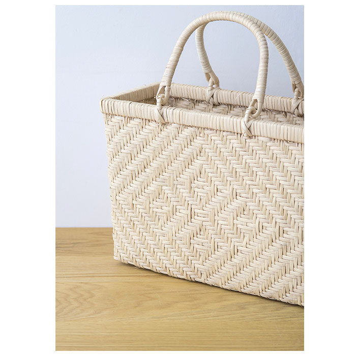 かごバッグ 通販 ラタン バスケット ハンドル カゴバッグ お弁当