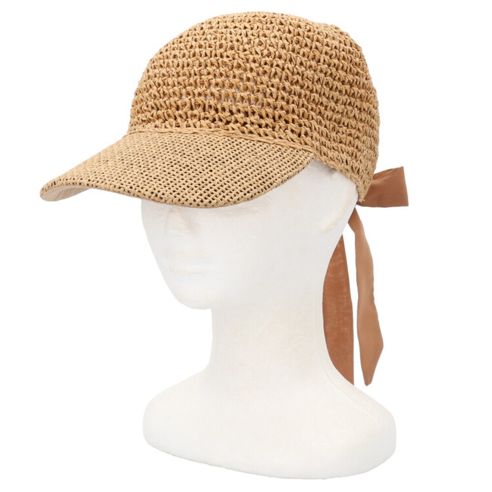 キャップ 深め レディース 帽子 通販 ペーパーキャップ おしゃれ バックリボン かわいい 大人 可愛い オシャレ シンプル 日よけ 日除け 通学 通勤 女性 キャップ |  | 02