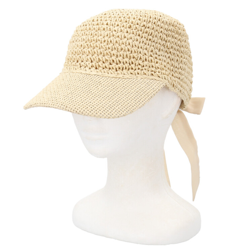 キャップ 深め レディース 帽子 通販 ペーパーキャップ おしゃれ バックリボン かわいい 大人 可愛い オシャレ シンプル 日よけ 日除け 通学 通勤 女性 キャップ |  | 03