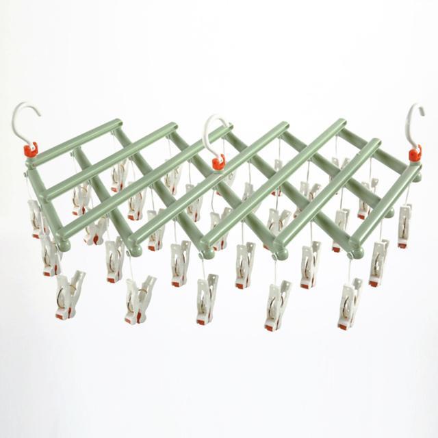 ピンチハンガー 通販ピンチハンガー 引っ張るだけ 洗濯物干し 伸縮 収納 ひっぱるだけ 部屋干し 伸びる 物干し 吊り下げ ベランダ 省スペース ピンチハンガー | BACKYARD FAMILY | 03