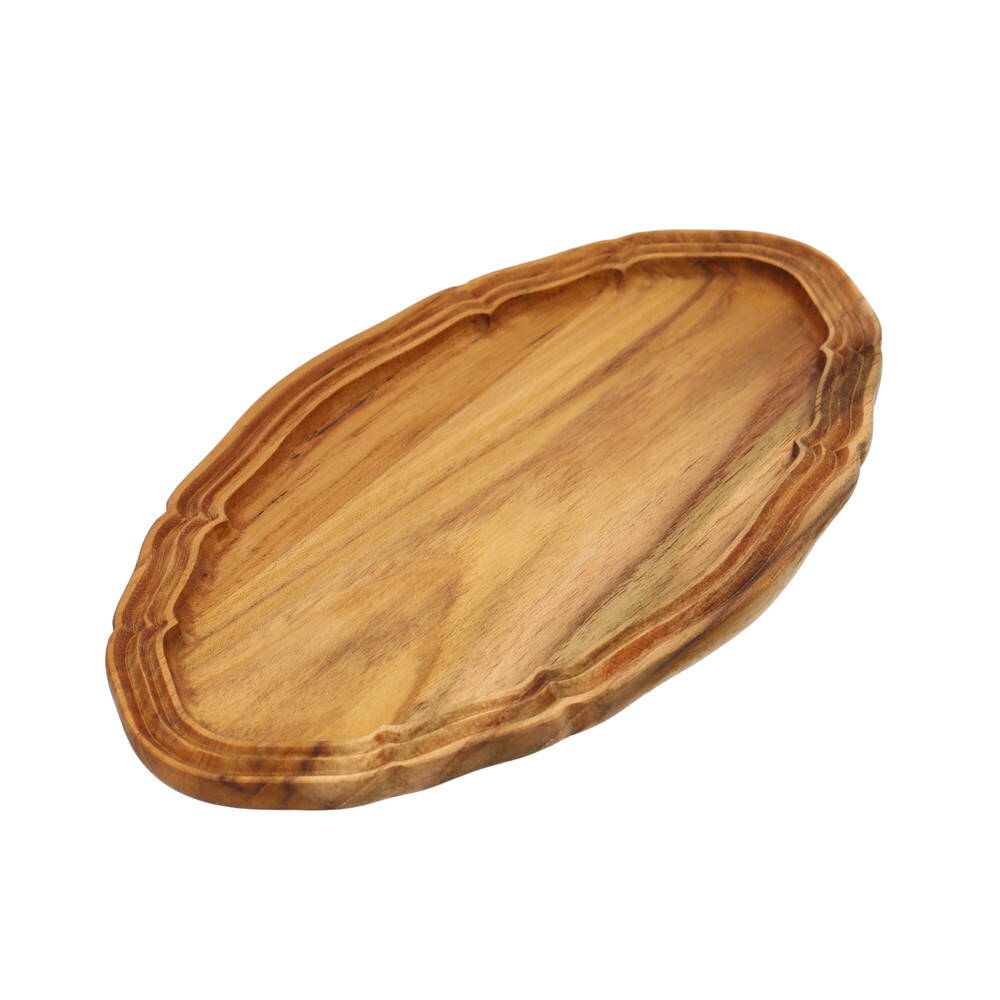 木製 プレート オーバル 通販 オーバルプレート 24cm 楕円皿 リムプレート 楕円 皿 プラター 木の器 お皿 トレー オーバルトレイ RD-03M おしゃれ かわいい 木製 |  | 01
