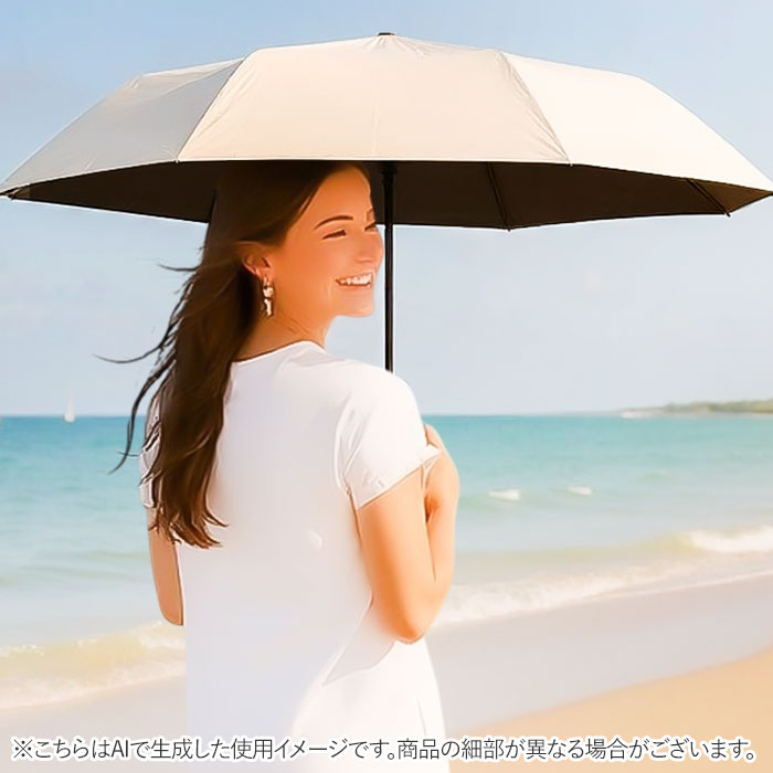 ラディクール 55cm 晴雨兼用日傘 軽量 軽量 折りたたみ傘 遮熱 熱を放出 ラディクール 55cm ホワイト