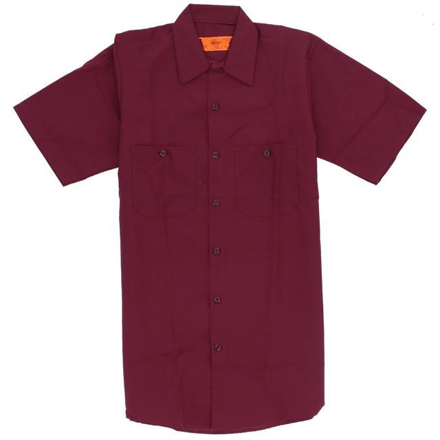 RED KAP ワークシャツ 通販 メンズ 半袖 ブランド レッドキャップ SP24 INDUSTRIAL SHORT SLEEVE WORK  SHIRTS インダストリアル シンプル 無地 おしゃれ