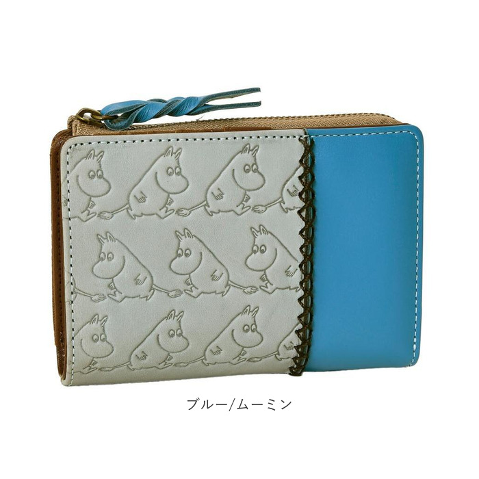 二つ折り財布 ムーミン 通販 本革 牛革 財布 MOOMIN レザーウォレット 型押し財布 ウォレット 小銭入れ お札入れ カードポケット かわいい 二つ折り財布 |  | 18