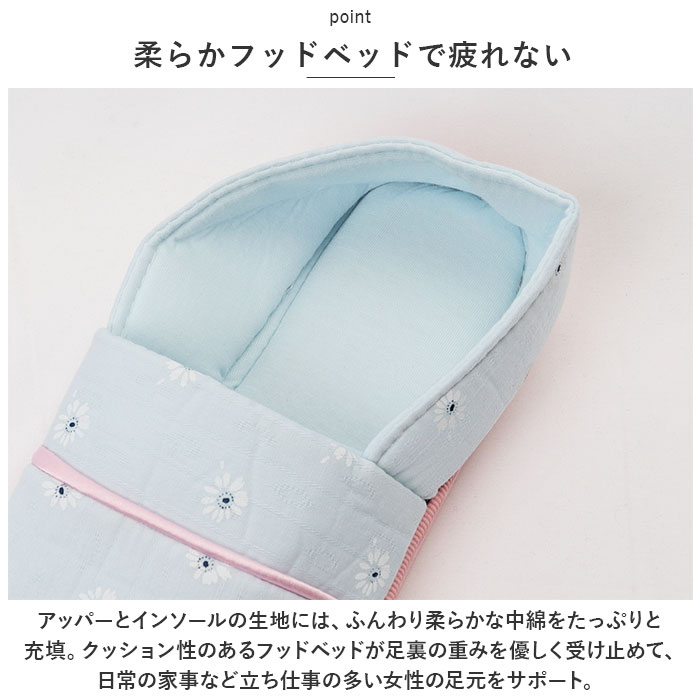 ルームシューズ かかと付き 通販 レディース 室内履き 折り畳み 携帯 洗える 洗濯 軽量 軽い ゴム底 綿100% 暖かい あったか かわいい 介護 入院 ルームシューズ | BACKYARD FAMILY | 05