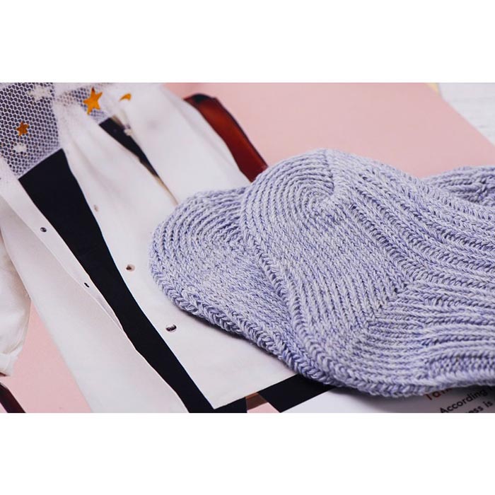 ベビー 靴下 7-9 通販 赤ちゃん ソックス くつ下 新生児 女の子 男の子 日本製 オーガニックコットン かわいい ボタニカルダイ 7-9cm メランジ生地 ベビー | Aenak | 04