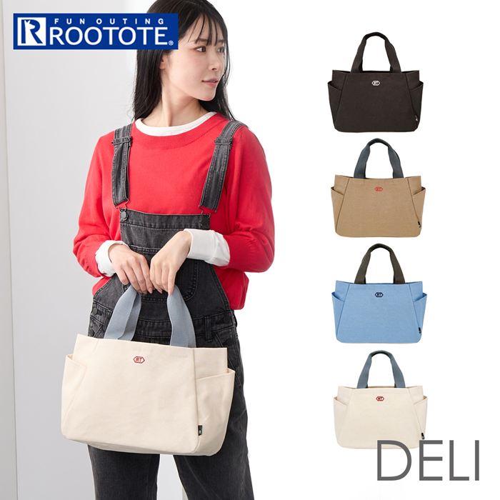 ROOTOTE ルートート トートバッグ 3671 通販 仕切りトートバッグ トートバック 動く仕切り付き キャンバス 帆布 自立 軽量 軽い 小さめ シンプル かわいい | ROOTOTE