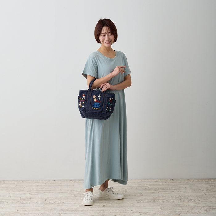 ルートート スヌーピー トートバッグ ROOTOTE 8398 通販 トートバック SNOOPY デニム 手提げバッグ 手提げかばん 手提げカバン 手提げ鞄 手提げ袋 | ROOTOTE | 05