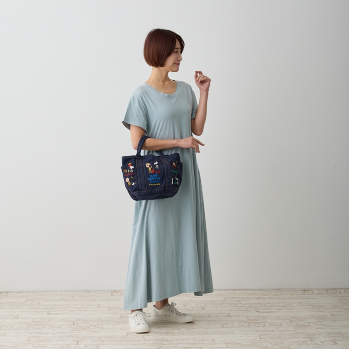 ルートート スヌーピー トートバッグ ROOTOTE 8398 通販 トートバック SNOOPY デニム 手提げバッグ 手提げかばん 手提げカバン 手提げ鞄 手提げ袋 | ROOTOTE | 06