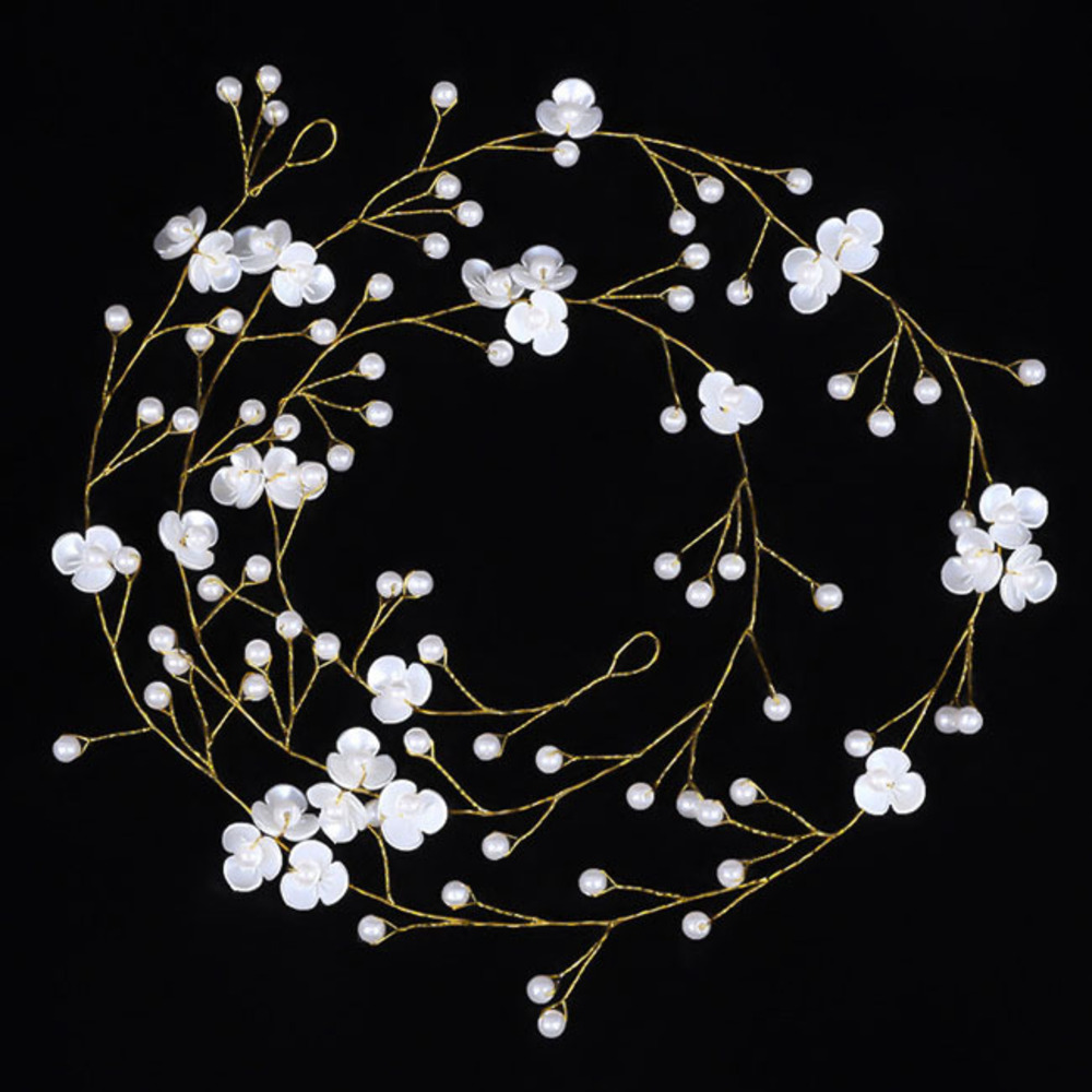 ヘッドドレス パール フラワー 髪飾り 通販 結婚式 ヘアアクセサリー ヘアアクセ ブライダル ウエディング ウェディング パーティー 二次会 花嫁  ヘッドドレス |  | 02