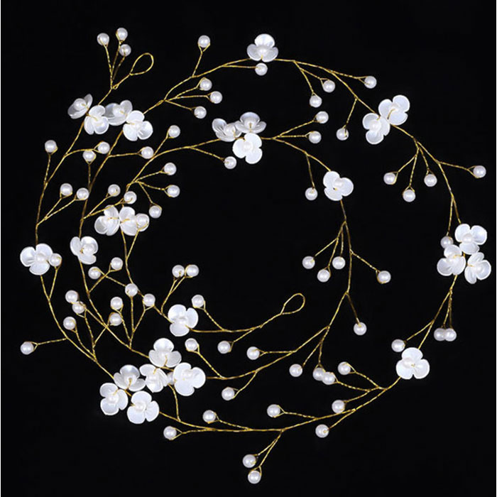 ヘッドドレス パール フラワー 髪飾り 通販 結婚式 ヘアアクセサリー ヘアアクセ ブライダル ウエディング ウェディング パーティー 二次会 花嫁  ヘッドドレス |  | 06