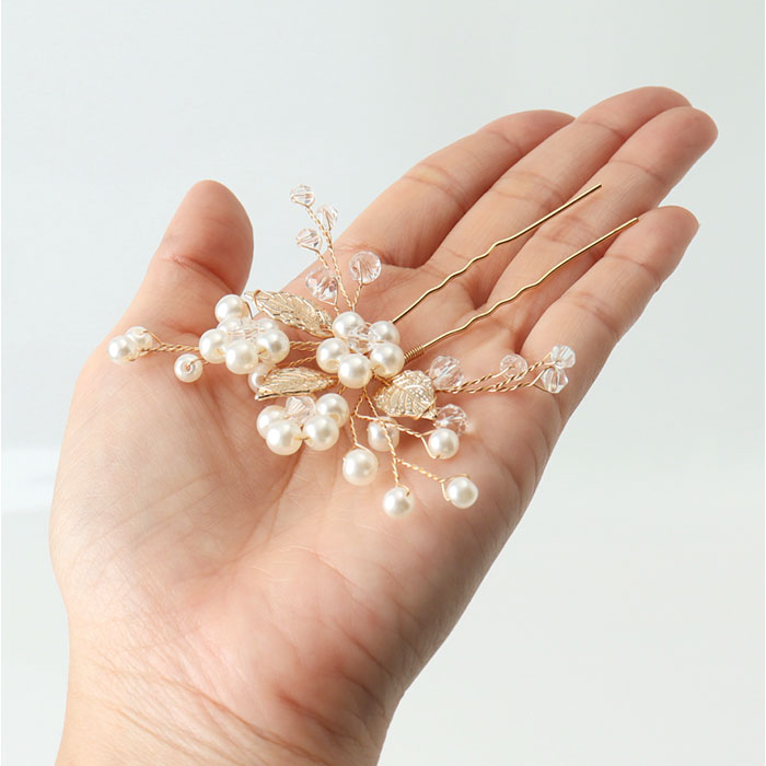 Uピン パール 3本セット 通販 ヘアピン 花 かんざし 髪飾り 髪留め まとめ髪 ヘアアクセサリー ヘアアクセ 結婚式 お呼ばれ 卒業式 入学式 おしゃれ 上品 Uピン |  | 10