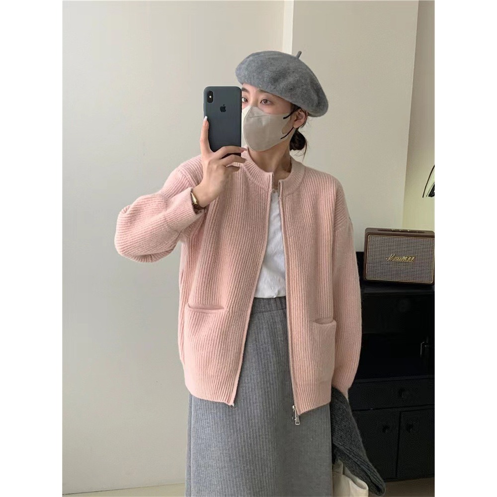 カーディガン ジップアップ 通販 カーデガン ニットカーディガン ニットジャケット ニット レディース 長袖 あったか 秋 冬 秋冬 春 春秋 おしゃれ カーディガン | BACKYARD FAMILY | 01