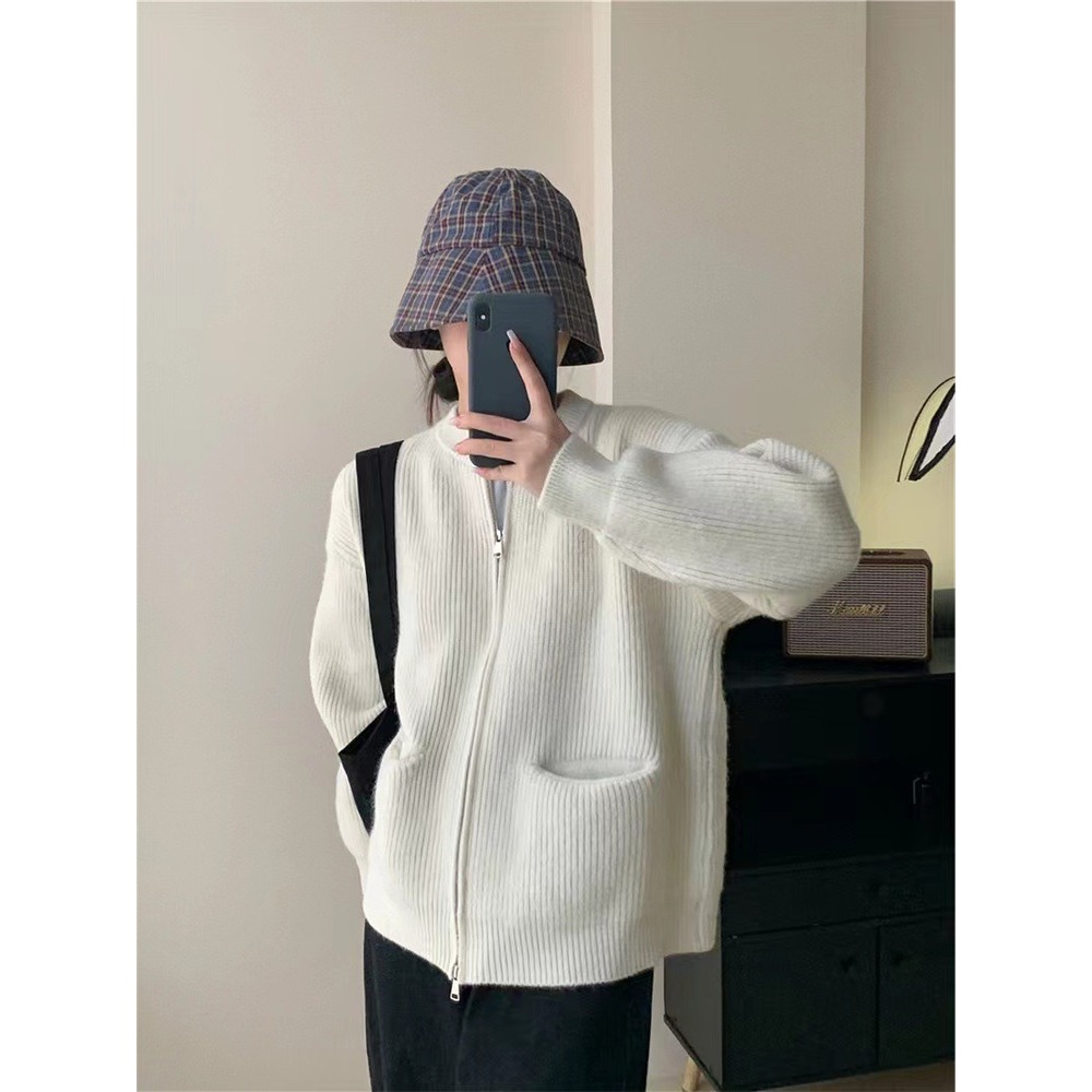 カーディガン ジップアップ 通販 カーデガン ニットカーディガン ニットジャケット ニット レディース 長袖 あったか 秋 冬 秋冬 春 春秋 おしゃれ カーディガン | BACKYARD FAMILY | 03