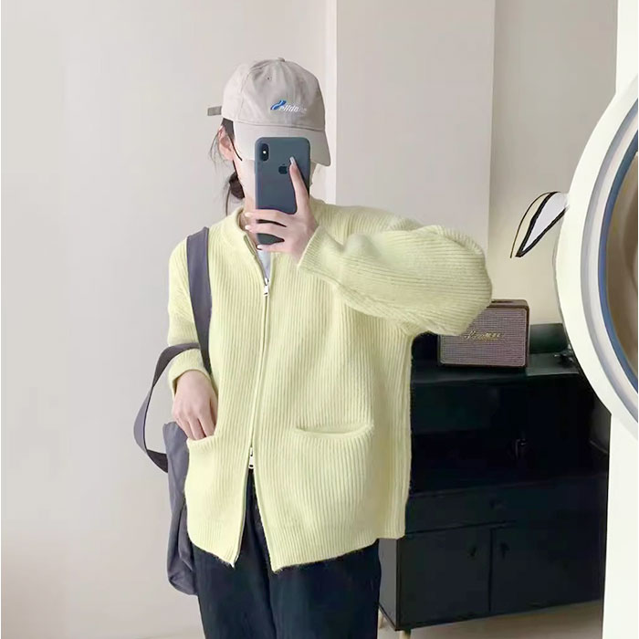 カーディガン ジップアップ 通販 カーデガン ニットカーディガン ニットジャケット ニット レディース 長袖 あったか 秋 冬 秋冬 春 春秋 おしゃれ カーディガン | BACKYARD FAMILY | 16