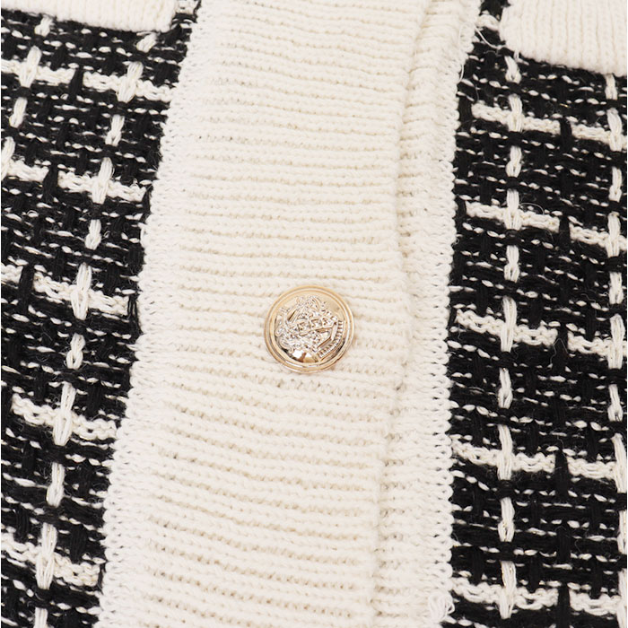 ツイード風 カーディガン 通販 カーデガン レディース ツイードニットカーディガン ツーイード ツイードニット 秋 冬 ニット ゴールドボタン ツイード風 | BACKYARD FAMILY | 14