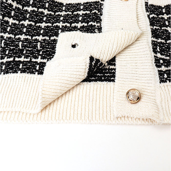 ツイード風 カーディガン 通販 カーデガン レディース ツイードニットカーディガン ツーイード ツイードニット 秋 冬 ニット ゴールドボタン ツイード風 | BACKYARD FAMILY | 17