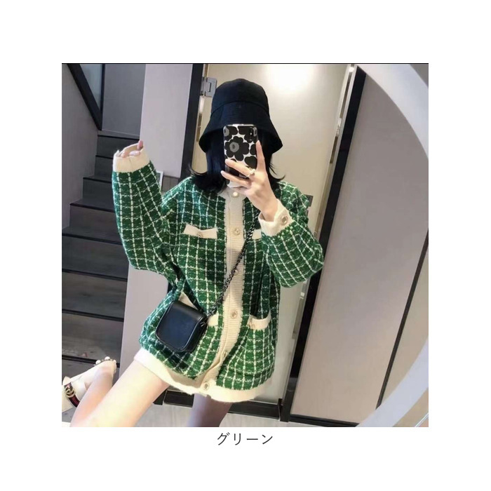 ツイード風 カーディガン 通販 カーデガン レディース ツイードニットカーディガン ツーイード ツイードニット 秋 冬 ニット ゴールドボタン ツイード風 | BACKYARD FAMILY | 21