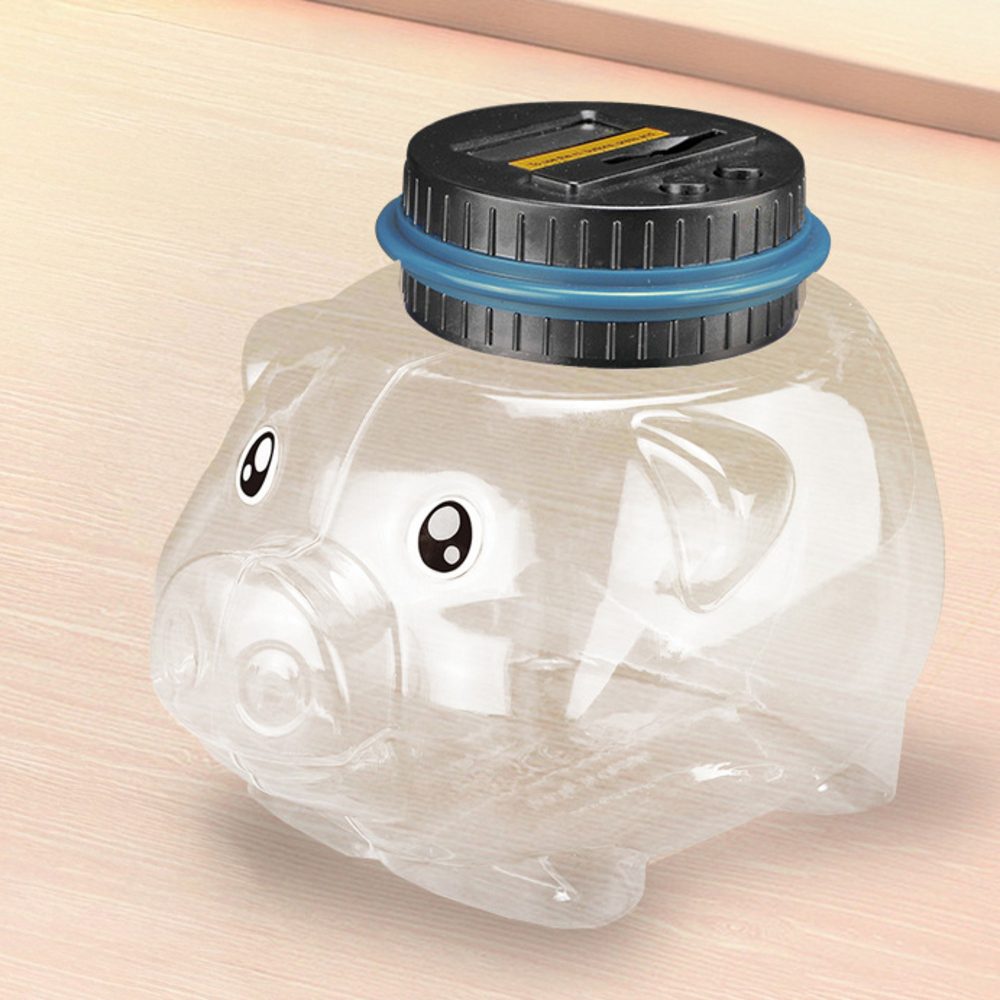 貯金箱 自動計算 通販 硬貨 コイン 小銭 小銭入れ 貯金 計算 液晶表示 デジタルカウント 収納 透明 大容量 お小遣い おこづかい 子供用 お金 こども 貯金箱 |  | 02