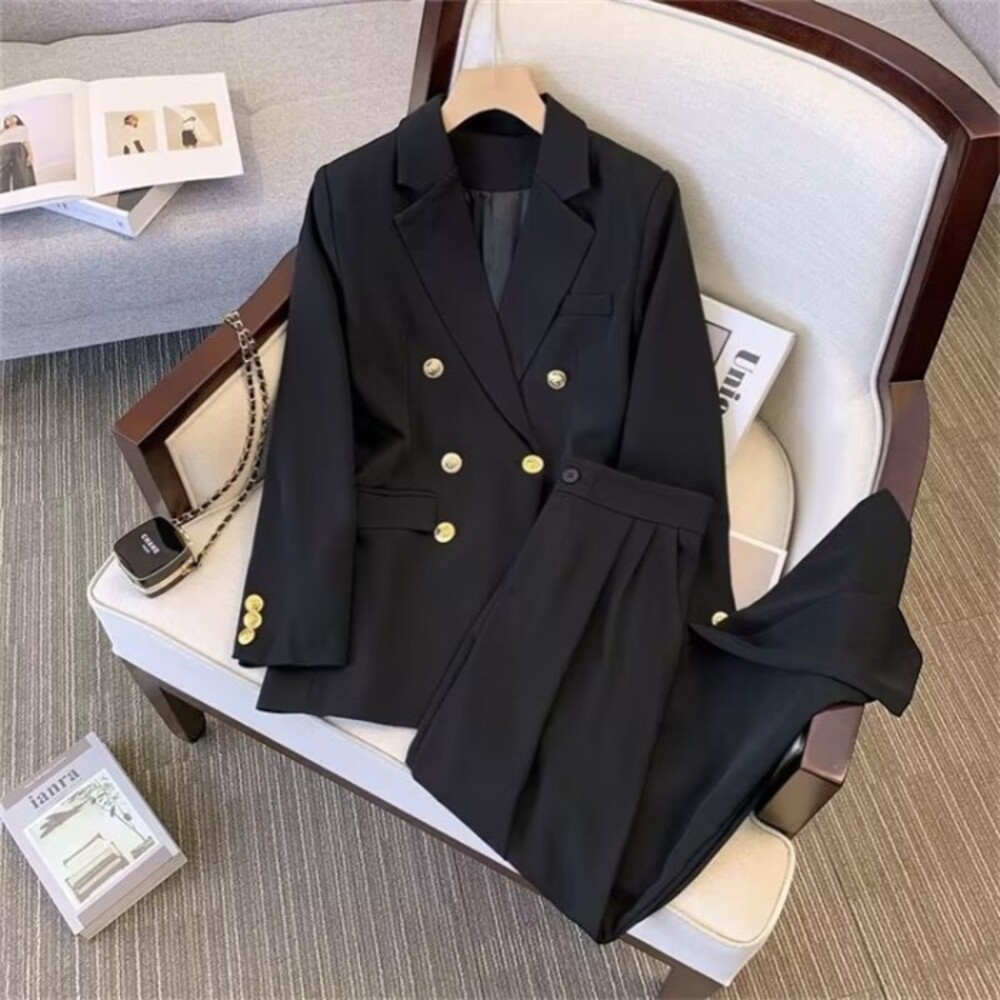 セットアップ レディース 金ボタン 通販 パンツスーツ スーツ ジャケット パンツ 2点セット カジュアルセットアップ セミフォーマル セットアップ |  | 01