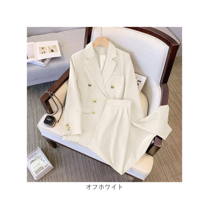 セットアップ レディース 金ボタン 通販 パンツスーツ スーツ ジャケット パンツ 2点セット カジュアルセットアップ セミフォーマル セットアップ |  | 19