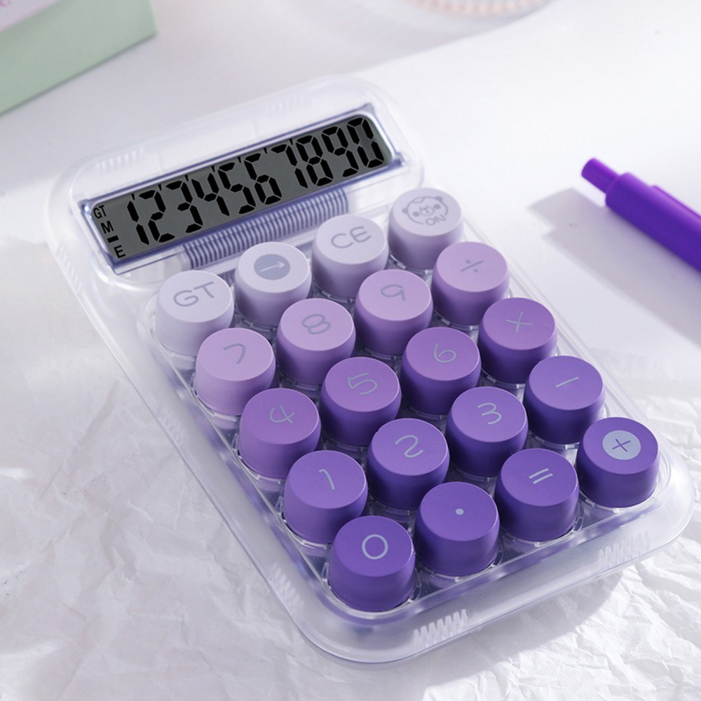電卓 おしゃれ 計算機 通販 丸ボタン かわいい ビジネス オフィス 学校 勉強 計算 卓上電卓 コンパクト 10桁 レトロ 大人 事務 会計 打ちやすい 子供 電卓 |  | 04