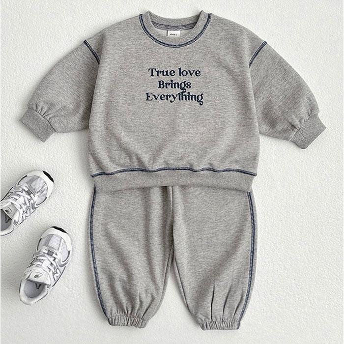 スウェット セットアップ 通販 ベビー キッズ 男の子 女の子 上下セット 刺繍ロゴ 子供服 ベビー服 ルームウェア パジャマ 男女兼用 トップス スウェット | BACKYARD FAMILY | 17