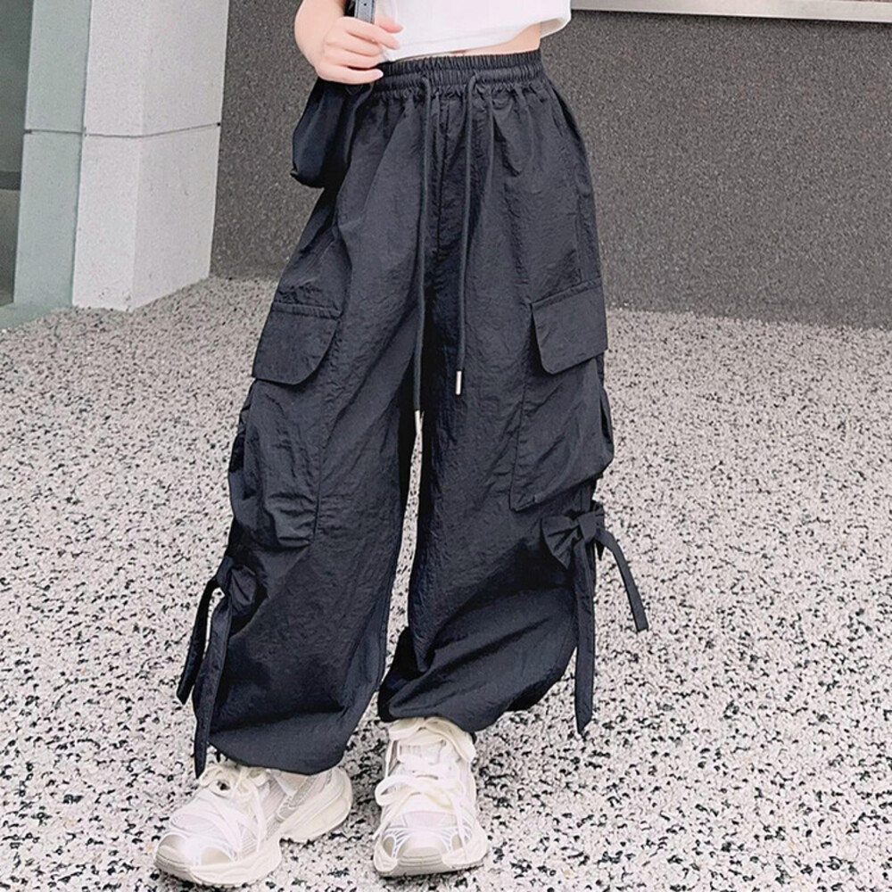 キッズ カーゴパンツ 通販 パンツ ズボン ロングパンツ キッズズボン リボン りぼん 子供 子ども こども 女子 女の子 長ズボン ダンスウェア キッズ | BACKYARD FAMILY | 01