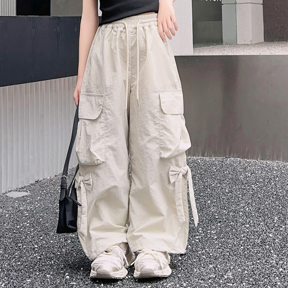 キッズ カーゴパンツ 通販 パンツ ズボン ロングパンツ キッズズボン リボン りぼん 子供 子ども こども 女子 女の子 長ズボン ダンスウェア キッズ | BACKYARD FAMILY | 02