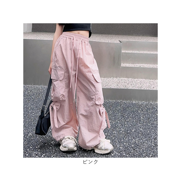 キッズ カーゴパンツ 通販 パンツ ズボン ロングパンツ キッズズボン リボン りぼん 子供 子ども こども 女子 女の子 長ズボン ダンスウェア キッズ | BACKYARD FAMILY | 16