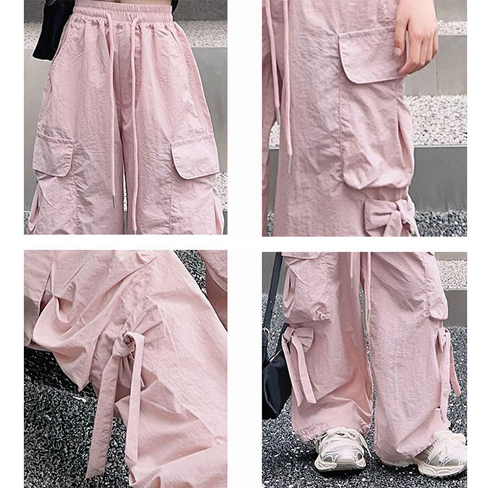 キッズ カーゴパンツ 通販 パンツ ズボン ロングパンツ キッズズボン リボン りぼん 子供 子ども こども 女子 女の子 長ズボン ダンスウェア キッズ | BACKYARD FAMILY | 12