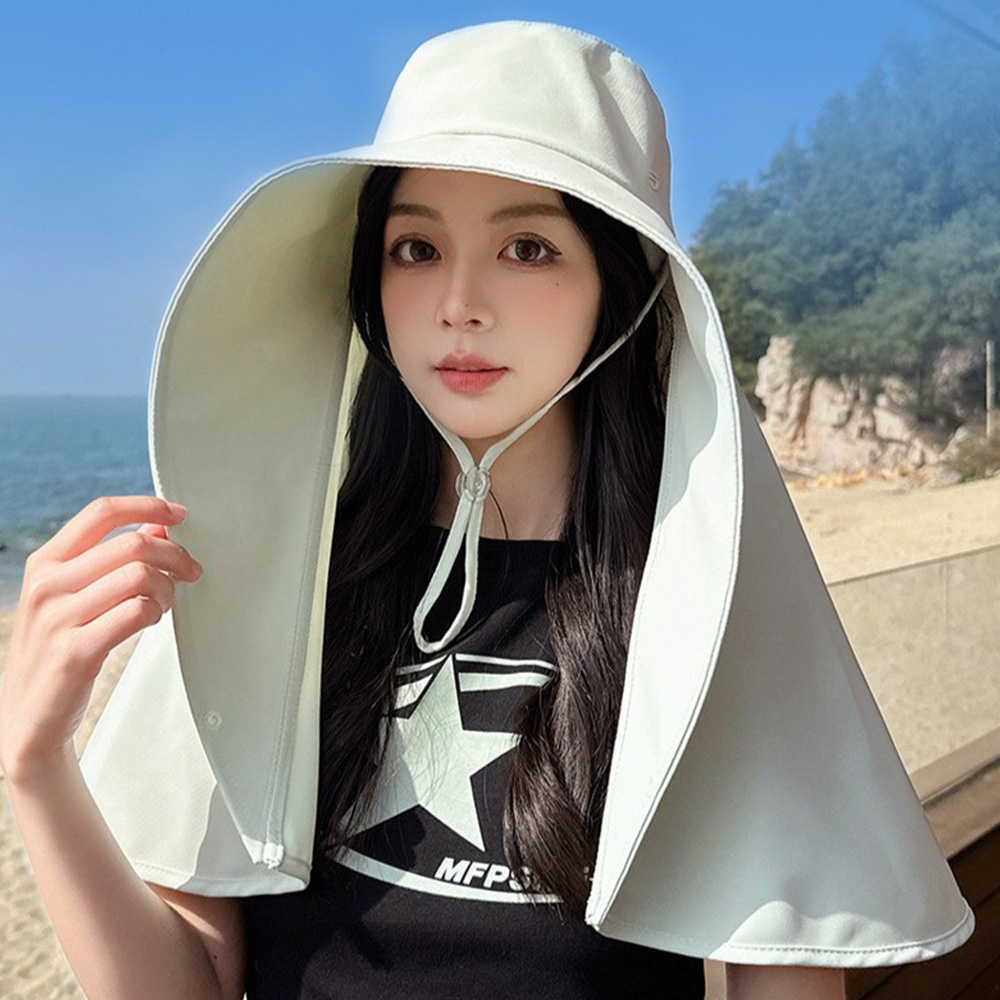 帽子 つば広 撥水 レディース 通販 日傘ハット ハット ぼうし 首カバー ネックガード 大きい 接触冷感 ひんやり 冷感 ワイヤー 軽い 軽量 折りたたみ 帽子 | BACKYARD FAMILY | 01