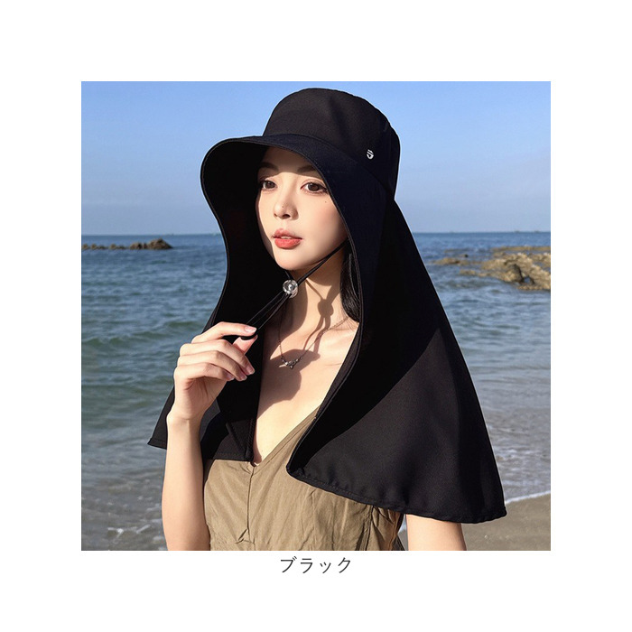 帽子 つば広 撥水 レディース 通販 日傘ハット ハット ぼうし 首カバー ネックガード 大きい 接触冷感 ひんやり 冷感 ワイヤー 軽い 軽量 折りたたみ 帽子 | BACKYARD FAMILY | 19