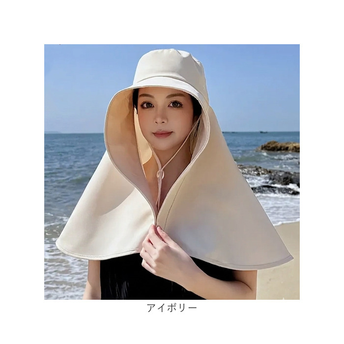 帽子 つば広 撥水 レディース 通販 日傘ハット ハット ぼうし 首カバー ネックガード 大きい 接触冷感 ひんやり 冷感 ワイヤー 軽い 軽量 折りたたみ 帽子 | BACKYARD FAMILY | 20