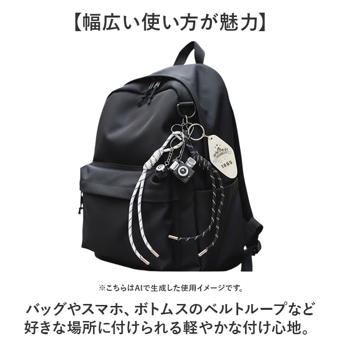 バッグチャーム カメラモチーフ 通販 バックチャーム 飾り チャーム バッグアクセサリー バッグ用アクセサリー キーチャーム 可愛い バッグチャーム | BACKYARD FAMILY | 07