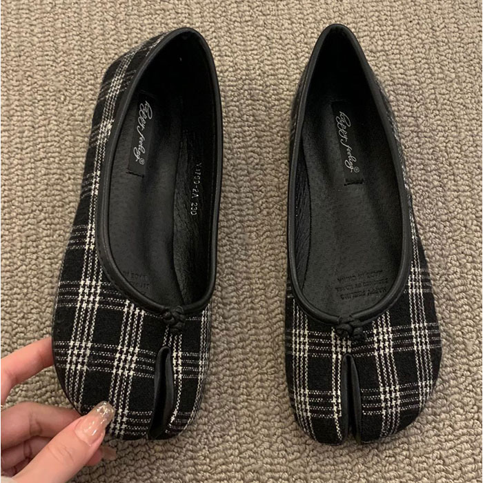 足袋 パンプス バレエシューズ 通販 シューズ フラット ローヒール 靴 くつ クツ ぺたんこ タビ たび 足袋シューズ スプリットトゥ フラットシューズ | BACKYARD FAMILY | 15