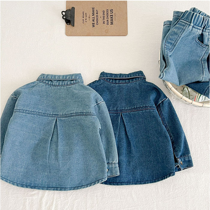 キッズ デニム セットアップ 通販 長袖 パンツ ロングパンツ 長ズボン デニムパンツ 男の子 女の子 子供服 上下セット カジュアル おしゃれ キッズ | BACKYARD FAMILY | 13