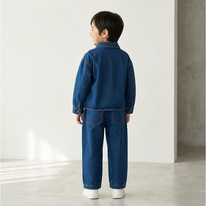 キッズ デニム セットアップ 通販 長袖 パンツ ロングパンツ 長ズボン デニムパンツ 男の子 女の子 子供服 上下セット カジュアル おしゃれ キッズ | BACKYARD FAMILY | 10