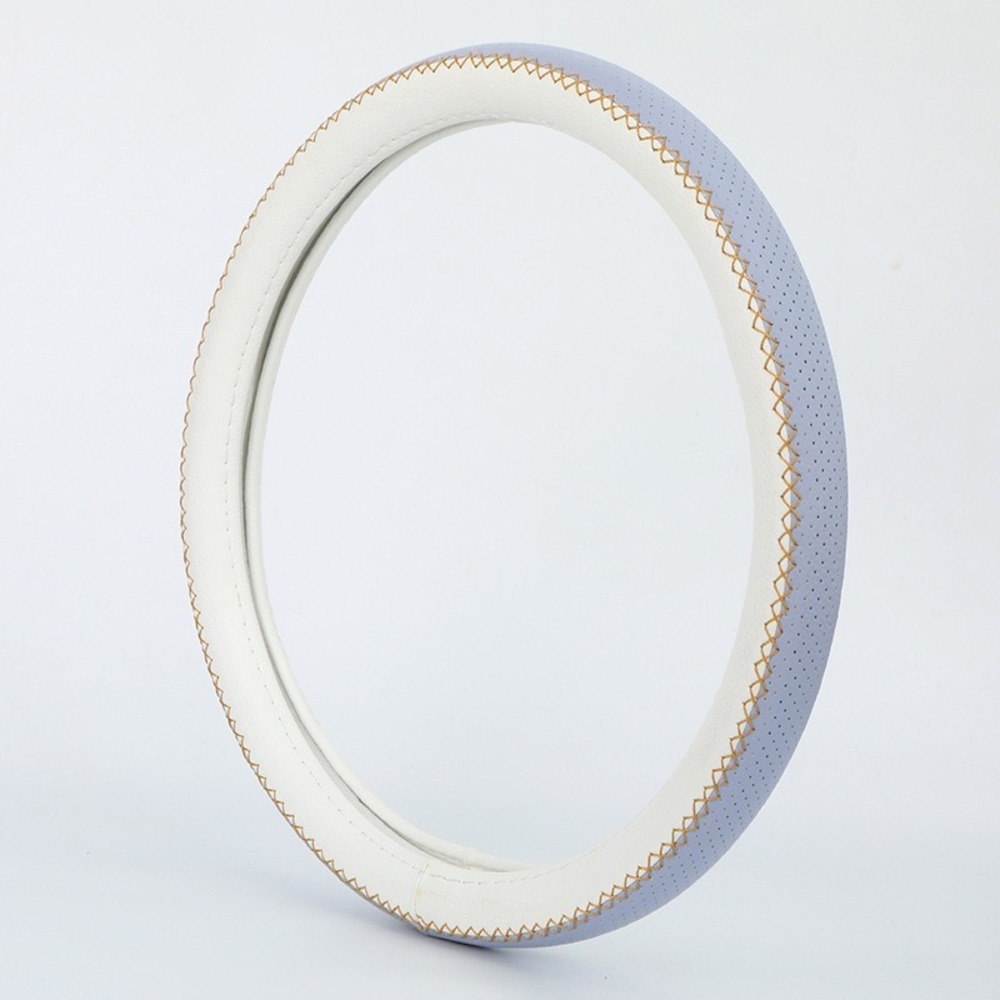 ハンドルカバー 可愛い 通販 ステアリングカバー 編み上げ sサイズ O型 普通車 自動車 軽自動車 ハンドル 車 車用品 通気性 保護カバー 編み込み 2トーン | BACKYARD FAMILY | 03