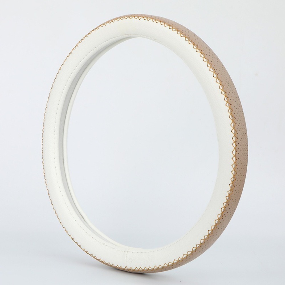 ハンドルカバー 可愛い 通販 ステアリングカバー 編み上げ sサイズ O型 普通車 自動車 軽自動車 ハンドル 車 車用品 通気性 保護カバー 編み込み 2トーン | BACKYARD FAMILY | 06