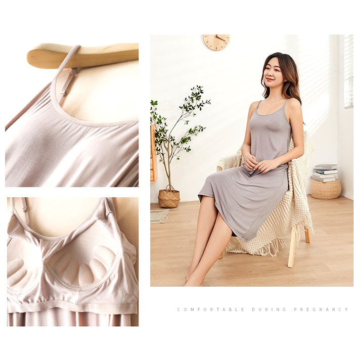 カップ付き キャミソール ロング 通販 キャミソールワンピース カップ付きキャミソール インナーキャミソール ロング丈 インナー ブラトップ レディース |  | 06