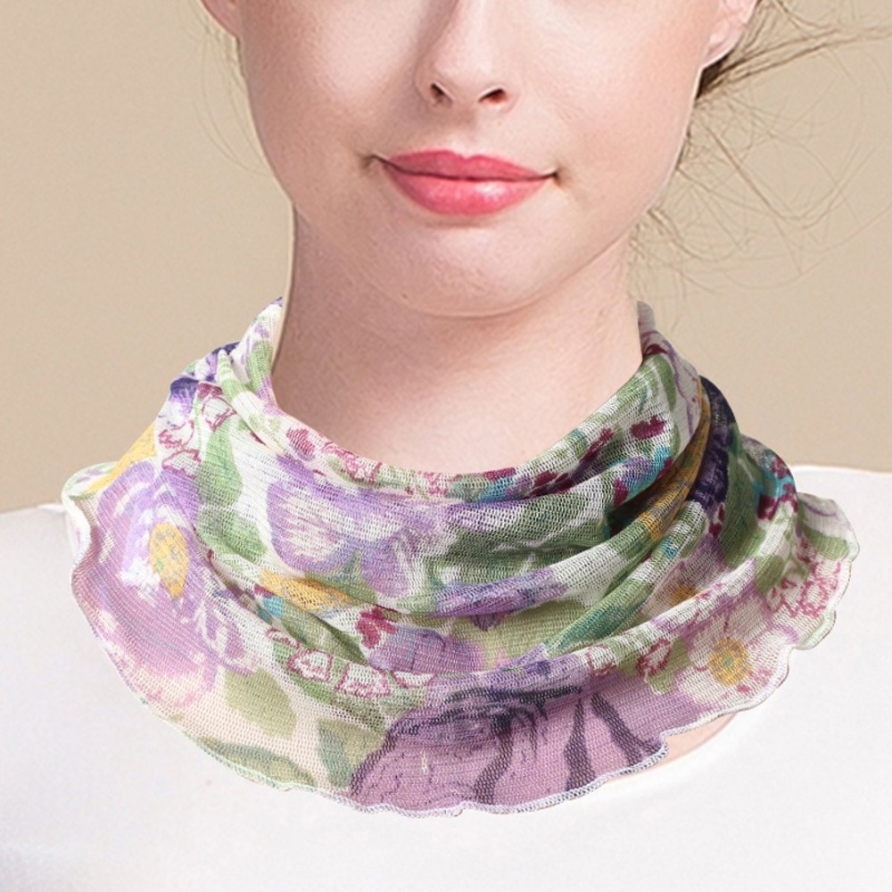 ネックカバー レディース 通販 首元 薄手 おしゃれ かわいい ネックウォーマー 日焼け対策 スカーフ 冷房対策 オールシーズン 涼しい 上品 ネックカバー | BACKYARD FAMILY | 02